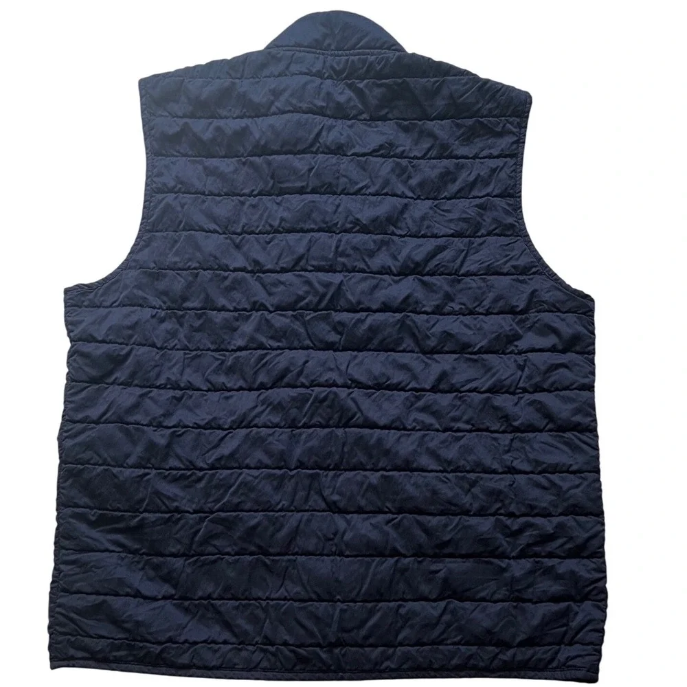 Peter Millar Quilted Vest Mens L Navy Excellence Quilted Button Zip Front